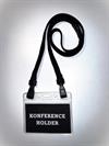 Lanyard with 2 hooke and breakaway - black 