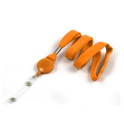 Lanyard with yoyo, vinyl strop and breakaway - orange