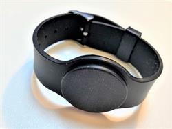 Silikone armbånd with RFID Mifare 1k - ONE SIZE with spænde - model 3 - black