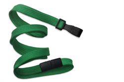 Lanyard 10mm green with plasthook