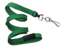 Lanyard 10mm green with swivelhook and breakaway