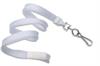 Lanyard 10mm white with swivelhook and breakaway