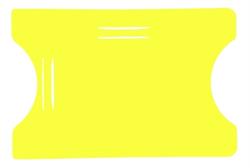 Card holder, open - yellow (H/V)