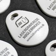 Laser engraving on keyfob per side - Discount over 1000 pcs