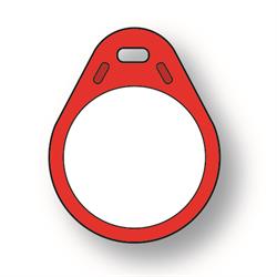 RFID TAG Mifare 1K Model 2 - red, 13.56 MHz