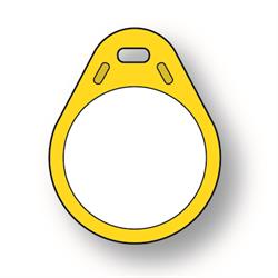 RFID TAG Mifare 1K Model 2 - yellow, 13.56 MHz