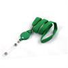 Lanyard with yoyo, vinyl strop and breakaway - green